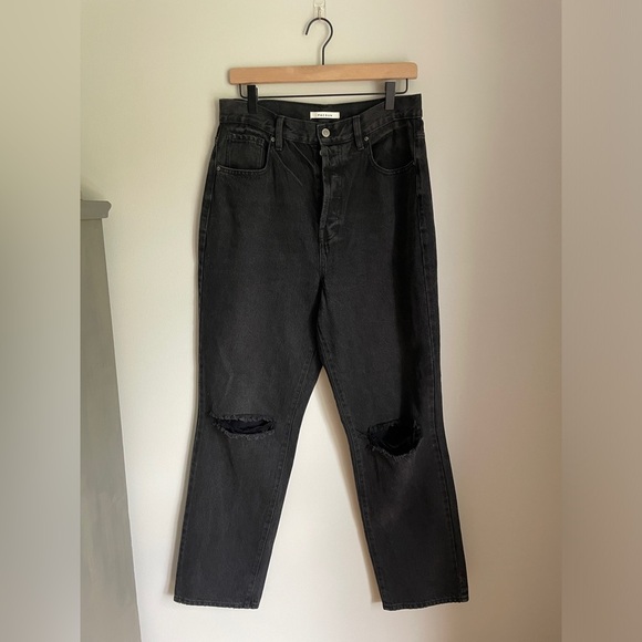 PacSun High Waist Dad Jean Distressed in Black Women’s Size 30 - Picture 2 of 7